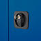 Schäfer Shop Genius Mehrzweckschrank FS, modular, indivuduell erweiterbar, Mittelwand, 4 Fachböden, bis 450 kg, B 1055 x T 520 x H 1950 mm, lichtgrau/enzianblau