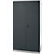 Schäfer Shop Genius Mehrzweckschrank FS, modular, indivuduell erweiterbar, Mittelwand, 4 Fachböden, bis 450 kg, B 1055 x T 520 x H 1950 mm, weißalu/anthrazitgrau
