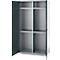 Schäfer Shop Genius Mehrzweckschrank FS, modular, indivuduell erweiterbar, Mittelwand, 4 Fachböden, bis 450 kg, B 1055 x T 520 x H 1950 mm, weißalu/anthrazitgrau