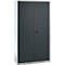 Schäfer Shop Genius Mehrzweckschrank FS, modular, indivuduell erweiterbar, Mittelwand, 4 Fachböden, bis 450 kg, B 1055 x T 520 x H 1950 mm, weißalu/anthrazitgrau