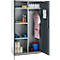 Schäfer Shop Genius Mehrzweckschrank FS, modular, indivuduell erweiterbar, Mittelwand, 4 Fachböden, bis 450 kg, B 1055 x T 520 x H 1950 mm, weißalu/anthrazitgrau