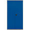 Schäfer Shop Genius Mehrzweckschrank FS, modular, indivuduell erweiterbar, Mittelwand, 4 Fachböden, bis 450 kg, B 1055 x T 520 x H 1950 mm, weißalu/enzianblau
