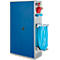 Schäfer Shop Genius Mehrzweckschrank FS, modular, indivuduell erweiterbar, Mittelwand, 4 Fachböden, bis 450 kg, B 1055 x T 520 x H 1950 mm, weißalu/enzianblau