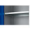Schäfer Shop Genius Mehrzweckschrank FS, modular, indivuduell erweiterbar, Mittelwand, 4 Fachböden, bis 450 kg, B 1055 x T 520 x H 1950 mm, weißalu/enzianblau