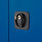 Schäfer Shop Genius Mehrzweckschrank FS, modular, indivuduell erweiterbar, Mittelwand, 4 Fachböden, bis 450 kg, B 1055 x T 520 x H 1950 mm, weißalu/enzianblau
