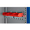 Schäfer Shop Genius Mehrzweckschrank FS, modular, indivuduell erweiterbar, Mittelwand, 4 Fachböden, bis 450 kg, B 1055 x T 520 x H 1950 mm, weißalu/enzianblau