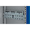 Schäfer Shop Genius Mehrzweckschrank FS, modular, indivuduell erweiterbar, Mittelwand, 4 Fachböden, bis 450 kg, B 1055 x T 520 x H 1950 mm, weißalu/enzianblau