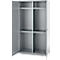 Schäfer Shop Genius Mehrzweckschrank FS, modular, indivuduell erweiterbar, Mittelwand, 4 Fachböden, bis 450 kg, B 1055 x T 520 x H 1950 mm, weißalu/weißalu