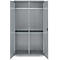 Schäfer Shop Genius Mehrzweckschrank FS, modular, indivuduell erweiterbar, Mittelwand, 4 Fachböden, bis 450 kg, B 1055 x T 520 x H 1950 mm, weißalu/weißalu
