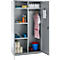 Schäfer Shop Genius Mehrzweckschrank FS, modular, indivuduell erweiterbar, Mittelwand, 4 Fachböden, bis 450 kg, B 1055 x T 520 x H 1950 mm, weißalu/weißalu