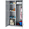 Schäfer Shop Genius Mehrzweckschrank FS, modular, indivuduell erweiterbar, Mittelwand, 4 Fachböden, bis 450 kg, B 1055 x T 520 x H 1950 mm, weißalu/weißalu