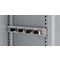 Schäfer Shop Genius Mehrzweckschrank FS, modular, indivuduell erweiterbar, Mittelwand, 4 Fachböden, bis 450 kg, B 1055 x T 520 x H 1950 mm, weißalu/weißalu