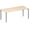 Schäfer Shop Genius Mesa de reuniones MODENA FLEX, ajustable en altura, forma rectangular, 4 patas de tubo cuadrado, An 1800 x P 800 mm, acabado en arce