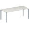 Schäfer Shop Genius Mesa de reuniones MODENA FLEX, ajustable en altura, forma rectangular, 4 patas de tubo cuadrado, An 1800 x P 800 mm, gris luminoso