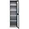 Schäfer Shop Genius metalen materiaalkast FS, met kijkvenster, ventilatiegaten, B 545 x D 520 x H 1950 mm, 5 OH, tot 250 kg, blank.alu kleurig/antraciet