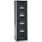 Schäfer Shop Genius metalen materiaalkast FS, met kijkvenster, ventilatiegaten, B 545 x D 520 x H 1950 mm, 5 OH, tot 250 kg, blank.alu kleurig/antraciet