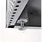Schäfer Shop Genius metalen materiaalkast FS, met kijkvenster, ventilatiegaten, B 545 x D 520 x H 1950 mm, 5 OH, tot 250 kg, blank.alu kleurig/antraciet