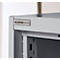 Schäfer Shop Genius metalen materiaalkast FS, met kijkvenster, ventilatiegaten, B 545 x D 520 x H 1950 mm, 5 OH, tot 250 kg, blank.alu kleurig/antraciet