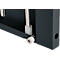 Schäfer Shop Genius metalen materiaalkast FS, met kijkvenster, ventilatiegaten, B 545 x D 520 x H 1950 mm, 5 OH, tot 250 kg, blank.alu kleurig/antraciet
