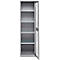 Schäfer Shop Genius metalen materiaalkast FS, met kijkvenster, ventilatiegaten, B 545 x D 520 x H 1950 mm, 5 OH, tot 250 kg, blank.alu kleurig/blank.alu kleurig