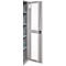 Schäfer Shop Genius metalen materiaalkast FS, met kijkvenster, ventilatiegaten, B 545 x D 520 x H 1950 mm, 5 OH, tot 250 kg, blank.alu kleurig/blank.alu kleurig