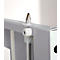 Schäfer Shop Genius metalen materiaalkast FS, met kijkvenster, ventilatiegaten, B 545 x D 520 x H 1950 mm, 5 OH, tot 250 kg, blank.alu kleurig/blank.alu kleurig
