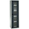 Schäfer Shop Genius metalen materiaalkast FS, met kijkvenster, ventilatiegaten, B 545 x D 520 x H 1950 mm, 5 OH, tot 250 kg, lichtgrijs/antraciet