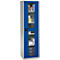 Schäfer Shop Genius metalen materiaalkast FS, met kijkvenster, ventilatiegaten, B 545 x D 520 x H 1950 mm, 5 OH, tot 250 kg, lichtgrijs/gentiaanblauw