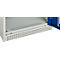 Schäfer Shop Genius metalen materiaalkast FS, met kijkvenster, ventilatiegaten, B 545 x D 520 x H 1950 mm, 5 OH, tot 250 kg, lichtgrijs/gentiaanblauw