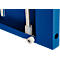 Schäfer Shop Genius metalen materiaalkast FS, met kijkvenster, ventilatiegaten, B 545 x D 520 x H 1950 mm, 5 OH, tot 250 kg, lichtgrijs/gentiaanblauw