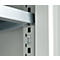 Schäfer Shop Genius metalen materiaalkast FS, met kijkvenster, ventilatiegaten, B 545 x D 520 x H 1950 mm, 5 OH, tot 250 kg, lichtgrijs/lichtgrijs