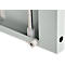 Schäfer Shop Genius metalen materiaalkast FS, met kijkvenster, ventilatiegaten, B 545 x D 520 x H 1950 mm, 5 OH, tot 250 kg, lichtgrijs/lichtgrijs