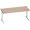 Schäfer Shop Genius MODENA FLEX bureau, 1800 x 800 mm, eiken decor/wit aluminium