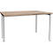 Schäfer Shop Genius MODENA FLEX bureau, breedte 1200 mm, aan één zijde ingekort, eiken/antraciet