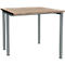 Schäfer Shop Genius MODENA FLEX bureau, breedte 800 mm, aan één zijde ingekort, eiken/antraciet