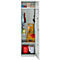 Schäfer Shop Genius multifunctionele kast FS, modulair, afsluitbaar, zonder tussenschot, 2 legborden, B 545 x D 520 x H 1950 mm, staal, lichtgrijs