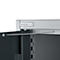 Schäfer Shop Genius multifunctionele kast FS, modulair, afzonderlijk uittrekbaar, tussenschot, 4 legborden, tot 450 kg, B 1055 x D 520 x H 1950 mm, alu wit/antracietgrijs