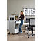 Schäfer Shop Genius Multimobil, B 450 x D 500 x H 1220 mm, kunststof rolluik, met wielen, afsluitbaar