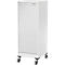 Schäfer Shop Genius Multimobil, B 450 x D 500 x H 1220 mm, kunststof rolluik, met wielen, afsluitbaar, wit
