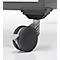 Schäfer Shop Genius Multimobil, L 450 x P 500 x H 1220 mm, volet roulant en plastique, avec roulettes, verrouillable, graphite