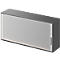 Schäfer Shop Genius opbouw rolluikkast TETRIS WOOD, 2 OH, B 1600 x D 421 x H 750 mm, tussenschot, grafiet