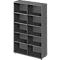 Schäfer Shop Genius open kast TETRIS WOOD, 5 OH, hoogte incl. glijders, B 1200 mm, grafiet