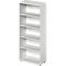 Schäfer Shop Genius open kast TETRIS WOOD, 5 OH, hoogte incl. glijders, B 800 mm, lichtgrijs 
