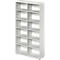 Schäfer Shop Genius open kast TETRIS WOOD, 6 OH, hoogte incl. glijders, tussenschot midden, B 1200 mm, lichtgrijs