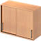 Schäfer Shop Genius Opzetkast met schuifdeuren TETRIS WOOD, 2 ordnerhoogten, B 1000 mm, hoogte incl. glijders, beukenpatroon