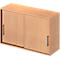 Schäfer Shop Genius Opzetkast met schuifdeuren TETRIS WOOD, 2 ordnerhoogten, B 1200 mm, hoogte incl. glijders, beukenpatroon