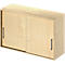 Schäfer Shop Genius Opzetkast met schuifdeuren TETRIS WOOD, 2 ordnerhoogten, B 1200 mm, hoogte incl. glijders, esdoornpatroon