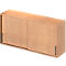 Schäfer Shop Genius Opzetkast met schuifdeuren TETRIS WOOD, 2 ordnerhoogten, B 1600 mm, hoogte incl. glijders, beukenpatroon