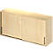 Schäfer Shop Genius Opzetkast met schuifdeuren TETRIS WOOD, 2 ordnerhoogten, B 1600 mm, hoogte incl. glijders, esdoornpatroon