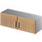 Schäfer Shop Genius Opzetkast TETRIS SOLID, stalen romp, 1 ordnerhoogte, B 1200 mm, beukenpatroon/blank aluminium